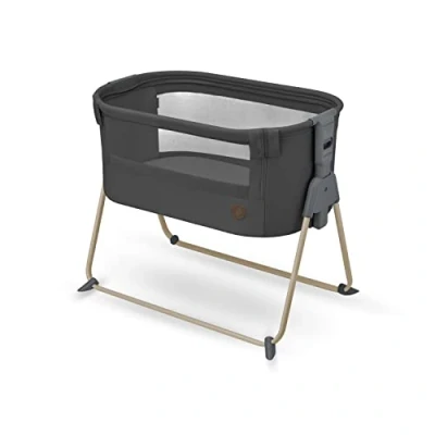 Immagine di Maxi Cosi Tori 2 in 1 culla Neonato, 0 6 mesi, 9 kg, fianco letto, Co Sleeping, da campeggio chiusura ultracompatta, regolabile altezza, materassino culla, colore Beyond Graphite