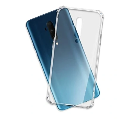 Immagine di mtb more energy® Custodia Crystal Armor per OnePlus 7T PRO (6.67&#039;&#039;) Hard PC Back &amp; Soft Silikon Bumper Angoli rinforzati Trasparente TPU Case Cover