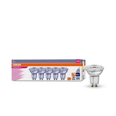 Immagine di OSRAM LED (monocolore) ERP: F (A G) GU10 4.5 W Par 16 5 pz.