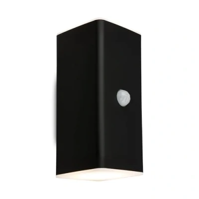 Immagine di BRILONER lampada da parete a LED con batteria e sensore di movimento, crepuscolare, timer 20 secondi, esterna, applique esterno, 15,5x6,5x8,5 cm (HxLxP), nero