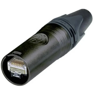 Immagine di Neutrik Connettore etherCON NE8MX6 B T Spina dritta Numero di poli 8P8C Nero 1 pz.