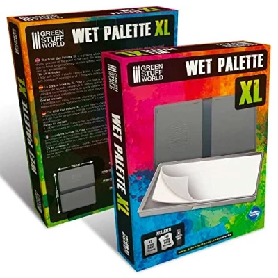 Immagine di Green Stuff World Wet Palette XL Large Antibatterica per dipingere figure in miniatura con colori acrilici
