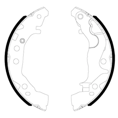 Immagine di TEXTAR 91086800 Ganasce freno 180 28 con leva a mano accessori SUZUKI: Celerio