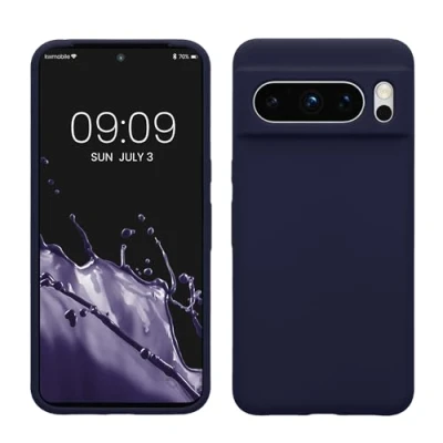 Immagine di kwmobile Cover per Google Pixel 8 Pro Custodia Back Case Smartphone in Silicone TPU Protezione Gommata deep ocean