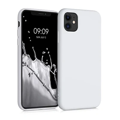 Immagine di kwmobile Custodia Compatibile con Apple iPhone 11 Cover Back Case per Smartphone in Silicone TPU Protezione Gommata bianco matt