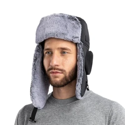 Immagine di HunterBee Orecchie Cappello Bombardiere Ushanka Uomo Donna Berretto Russo Cacciatore di Trapper Freddo Antivento Pelliccia Sci da Caccia Neve eschimese