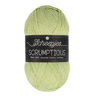 Immagine di Scheepjes Scrumptious Cotone Filato, Poliestere Riciclato 50% Acrilico, 337 Key Lime Pie, 1x100g