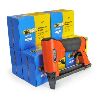 Immagine di Tacwise 1190 A7116V Graffatrice Pneumatica per Tappezzeria con 120.000 Punti Tipo 71/10 mm, Utilizza 71 da 4 mm a 16