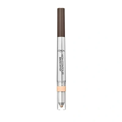 Immagine di L&#039;Oréal Paris Matita Sopracciglia Automatica High Definer 2 in 1, Tratto Automatico con Illuminante, 108 Warm Brown
