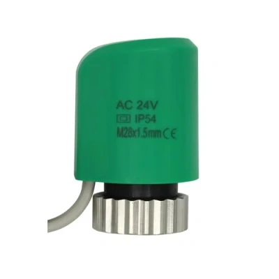 Immagine di HWEIH Attuatore termico elettrico normalmente aperto chiuso 24v 230v NO NC for valvola del radiatore sistema di riscaldamento a pavimento collettore M28X1.5(230V M28)