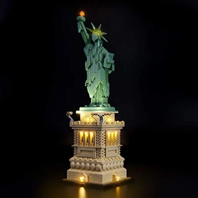 Immagine di BRIKSMAX Kit di Illuminazione a LED per Architecture Statua della libertà, Compatibile con Il Modello Lego 21042 Mattoncini da Costruzioni Non Include Set