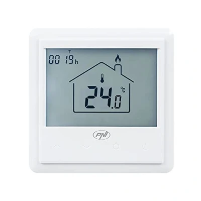 Immagine di Termostato intelligente integrato PNI CT25PW WiFi, riscaldamento a pavimento controllo Internet, attuatori, pompe, caldaia, applicazione mobile Tuya Smart