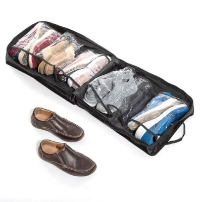 Immagine di InnovaGoods® Borsa da viaggio per scarpe Doshen (12 paia), organizza comodamente ed efficientemente le tue scarpe, con un design spazioso e resistente, ideale viaggi spostamenti.