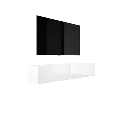 Immagine di 3E 3xE living.com Mobile TV sospeso, D: L: 170 cm, A: 34 P: 32 BIANCO OPACO/BIANCO LUCIDO