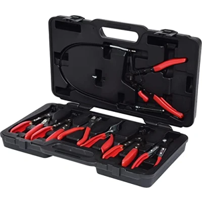 Immagine di KS Tools 115.1055 Serie di pinze per fascette stringitubi autovetture, 7 pz