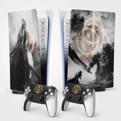 Immagine di adesivo per la PS 5 Elden Circle, 5, console e controller, edizione digitale standard, skin MALENIA (2 controller)