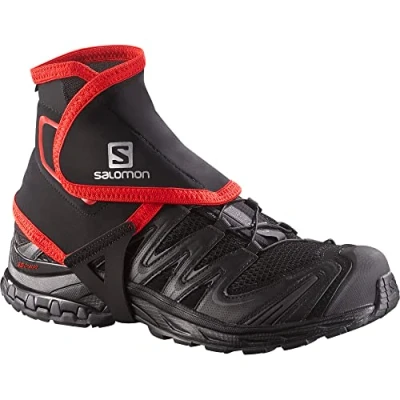Immagine di Salomon Trail Gaiters High Ghette Unisex, Facilità di utilizzo, Resistenza, Protezione, Nero, M