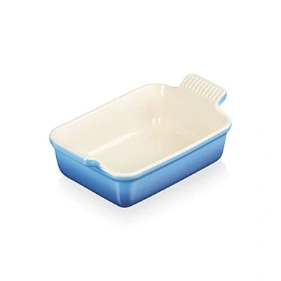 Immagine di Le Creuset Tradition Pirofila Rettangolare, Gres vetrificato, 19 cm, 1.1 L, Blu (Marsiglia)