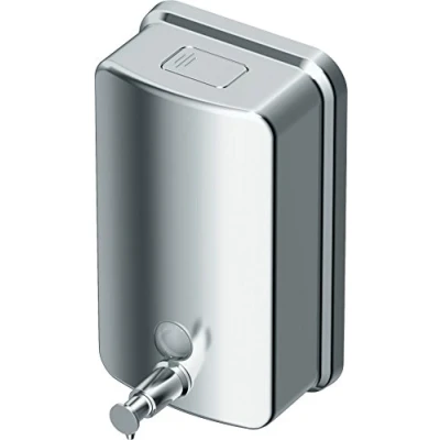 Immagine di Ideal Standard A9110MY Serie IOM dispenser per installazione a parete, da 1000 ml, acciao inossidabile