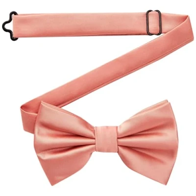 Immagine di DonDon papillon uomo fatto a mano aspetto di seta 12 x 6 cm Color salmone