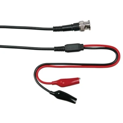 Immagine di Velleman Cavo coassiale, 1 metro, BNC maschio a 2 morsetti coccodrillo, 30 VCA/60 VCC, A, connessione rapida, per test e misurazioni