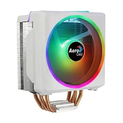 Immagine di Aerocool CYLON4FW, ARGB CPU Cooler Bianco, TDP 145W, Ventola 12cm, HCTT