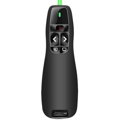 Immagine di Verde Puntatore Presentatore Wireless Presenter Telecomando Presentazioni Powerpoint Senza Fili, 2.4GHz Slide PC Pointer Penna per Computer Portatile Mac