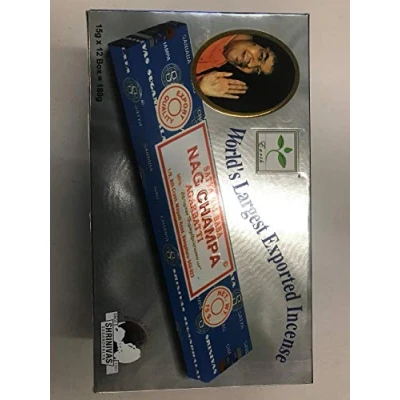 Immagine di Satya Nag Champa Agarbatti Bastoncini Incenso, Legno, Multicolore, 22 x 13 8 cm