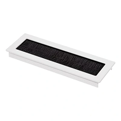 Immagine di SOTECH 1 x passacavo Toledo in alluminio anodizzato bianco 200 70 mm Dimensioni di montaggio: 190 62 15,3