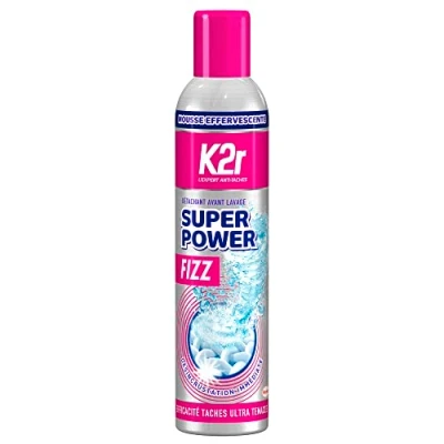 Immagine di K2r Super Power Fizz Smacchiatore avamatoriale Aerosol (300 mL) Permette di rimuovere le macchie Tutti i tipi