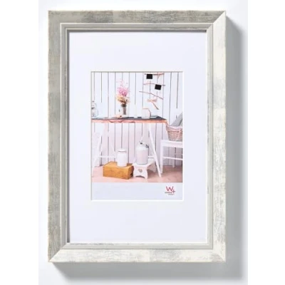 Immagine di walther design cornice bianca 18 x 24 cm con passe partout, chalet EL824W