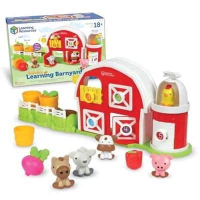 Immagine di Learning Resources Giochi Peekaboo Learning, età 18 Mesi Fattoria Piccoli, Set da Gioco fantasioso, Giocattoli Bambina di 2 Anni, Multicolore, LER7745