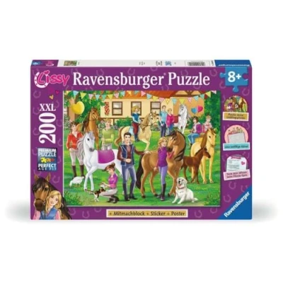 Immagine di Ravensburger bambini 200 pezzi Activity blocco puzzle, fumetti, adesivi e poster per i fan di Lissy a partire dagli 8 anni in su, 12004015
