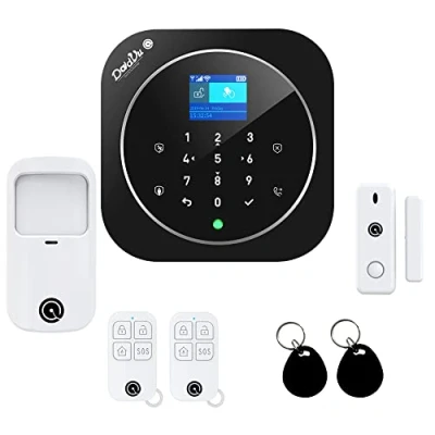 Immagine di Sistema di Allarme casa senza fili, WIFI, GSM, Kit DadVu DV 2AT, Combinatore Telefonico, 100 zone, App (Smart Life tuya), Compatibile Google Home ed Alexa