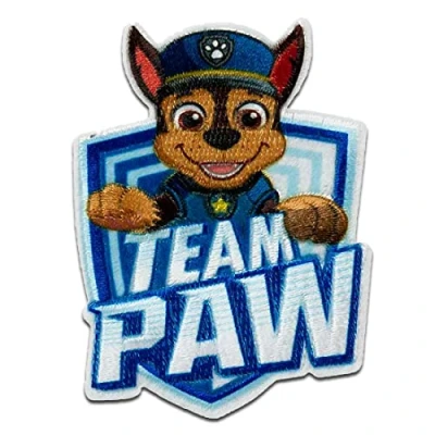 Immagine di Paw Patrol Team Chase Toppe termoadesive Patch Toppa ricamate