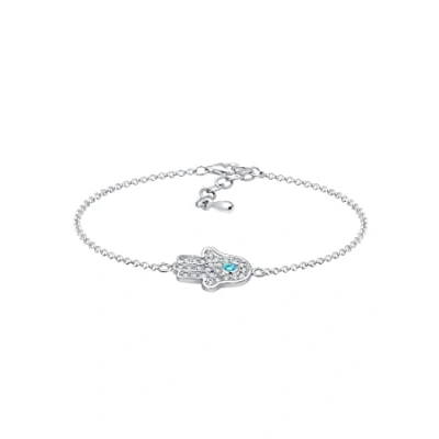 Immagine di Elli Bracciale Donna Mano Hamsa con zirconi in argento sterlino 925
