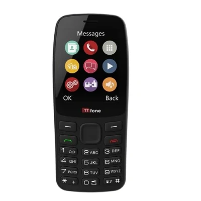 Immagine di TTfone TT175 Telefono Cellulare Semplice con Schermo da 2,4 pollici, Doppia SIM Sbloccata Funzioni di Base, Fotocamera, Torcia, Multimedia, Giochi e Bluetooth