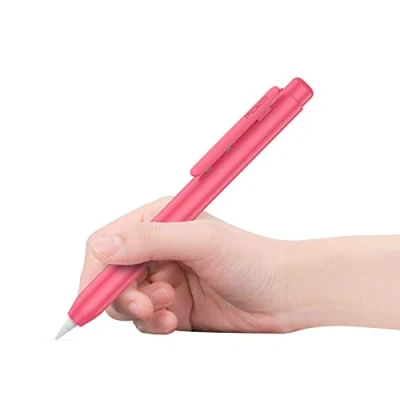 Immagine di MoKo Custodia Protettiva Compatibile con Apple Pencil 1a Gen., Cover Retrattile Cappuccio per Pennino, Nuovo iPad 10 2022/iPad 9/8/7 2021/2020/2019/iPad Mini 5, Anguria Rossa