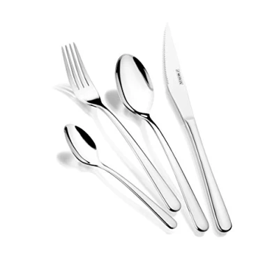 Immagine di Monix Pisa Set con Coltello per Lombata, Acciaio Inox, Grigio, 8.5 X 14.5 24 Cm, Pezzi