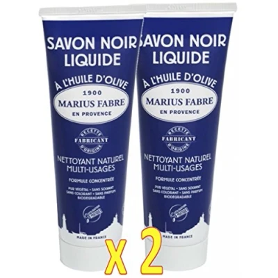 Immagine di Marius Fabre NERO SAPONE LIQUIDODI MARSIGLIA all&#039;olio d&#039;oliva Natural Multi Purpose Cleaner Lotto di 2 * 250 ml Tubes