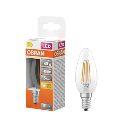 Immagine di OSRAM 4099854467776 LED (monocolore) ERP D (A G) E14 3.4 W Bianco caldo (Ø x A) 35.00 mm 1 pz.