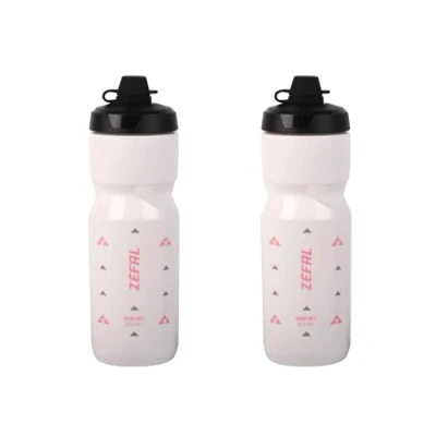 Immagine di ZEFAL Pack Sense Soft 80 No Mud Set di due Borracce Bici e MTB Con Protezione Della Tettarella Senza BPA Borraccia Ciclismo Sportiva Inodore Leggera 2 x 800ml, Bianco