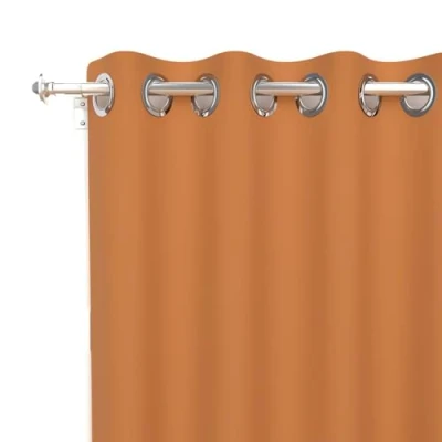 Immagine di Soleil d&#039;ocre Alix Tenda con occhielli, antipiega, Marrone (Ocra), 140 x 180 cm