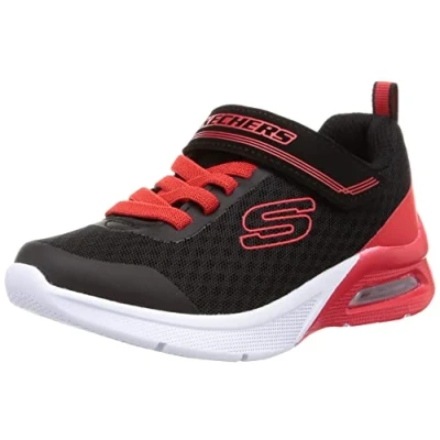 Immagine di Skechers Microspec Max Gorvix, Scarpe da ginnastica Bambini e ragazzi, Black Textile Red Trim, 27 EU