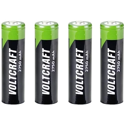 Immagine di VOLTCRAFT HR06 Batteria ricaricabile Stilo (AA) NiMH 2750 mAh 1.2 V 4 pz.
