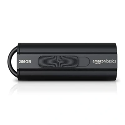 Immagine di Amazon Basics 256 GB, Chiavetta USB 3.1, velocità di lettura fino a 130 MB/s, Nero