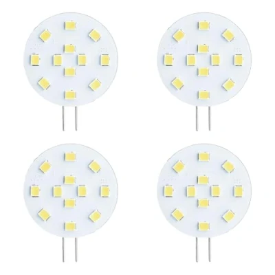 Immagine di SEBSON Lampadina LED G4 2,5W (Equivalente a 20W) Rotondo 200lm Bianca Calda 2900K Non Dimmerabile Angolo di Diffusione 130 GU4 12V Set da 4