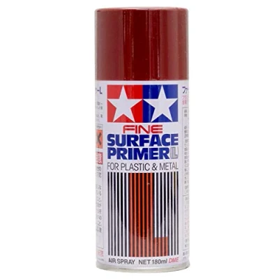 Immagine di TAMIYA 87160 Primer spray per modellismo, colore rosso ossido, contenuto 180 ml