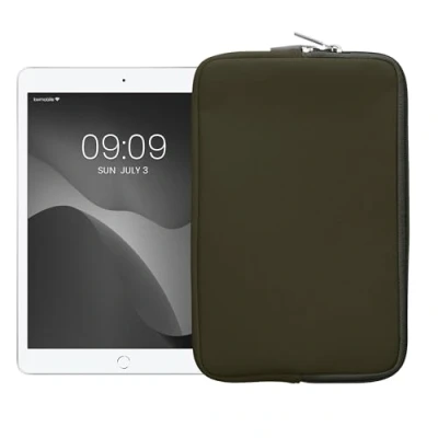 Immagine di kwmobile Cover Tablet Compatibile con 8&quot; 8,4&quot; Custodia eReader Universale Copertina Protettiva in Neoprene verde scuro