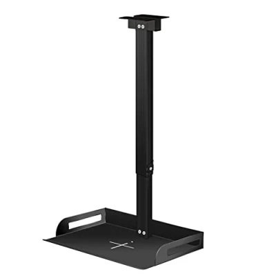 Immagine di Drsn Supporto per Videoproiettore Universale da Soffitto/Muro, Cuscinetto 10 KG, Vassoio 35x22 CM, 54 94 CM Regolabile, Soffitto Proiettore, Videocamere Videoconferenze, Router